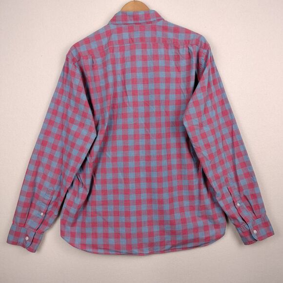 J Crew Shirts Mens XL Lot of 2 Red Check Plaid Slim Fit Long Sleeve Button Down - Picture 15 of 16